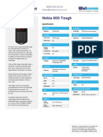 Nokia 800 Tough - Datasheet