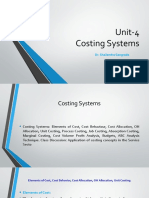 Unit 3 Costing Systems