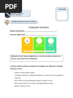 Pauta Evaluación Resolución de Problemas 5°