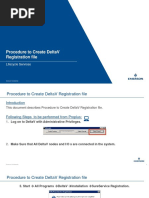 Procedure To Create DeltaV Registration