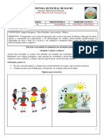 SEMANA 04 - DE 01 A 05 DE MARÇO - INFANTIL IV B - ATIVIDADES ADAPTADAS