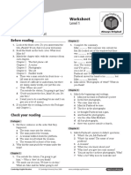 Cambridge English Readers Level1 Beginner Parallel Worksheet