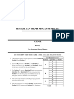 Bengkel Dan Teknik Menjawab SPM 2011: 1511/2 Science Paper 2 2 Hours