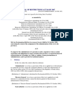 Removal of Restrictions Act 1967