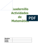 Cuadernillo de Matemáticas Tercero Básico Operatorias