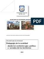 Diplomatura de Extension Pedagogía de La Ruralidad UNSL