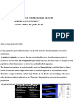 Microbial Growth Requirement