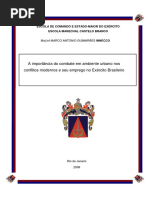 A Importância Do Combate em Ambiente Urbano Nos Conflitos Modernos e Seu Emprego No Exército Brasileiro