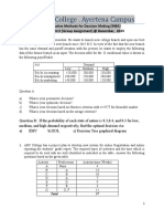 42 Group Assignment, Quantitative Method Queens College Edited