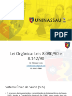 Aula 4 - Lei Orgânica Leis 8.08090 e 8.14290