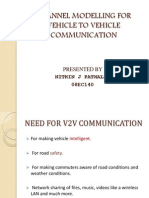 Channel Modelling For Vehicle To Vehicle Communication