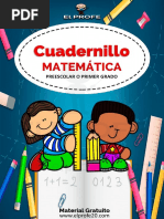 Cuadernillo de Matematica para Preescolar o Primer Grado Elprofe20