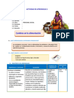 D2 A2 SESION Cambios en La Alimentación