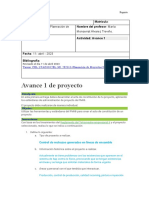 Avance 1 de Planeacion de Proyectos