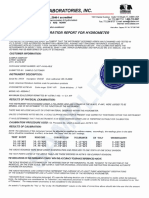 Sample Hydrometer Report 2006