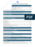 OSCE Checklist Depression History Taking