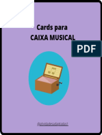 Cards para Caixa Musical