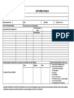 Job Safety Analysis Format