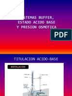 Sistemas Buffer, Estado Acido Base y Presion Osmotica