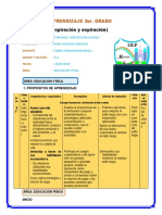 Sesión de Aprendizaje 3er - Grado Educacion Fisica 27-06-20232023docx