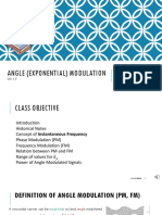 1 Angle (Exponential) Modulation and Instuntanuous Frequency