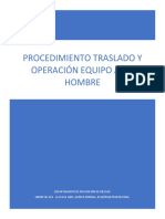 PTS Traslado y Operacion Alza Hombre