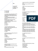 Grade 12 NAT PRACTICE TEST SCIENCE