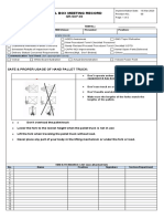 Toolbox Meeting Form - Hand Pallet Truck