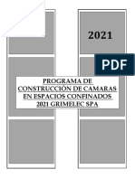 Procedimiento de Construcción de Camaras en Espacios Confinados Grimelec Spa