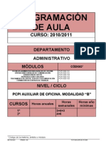 Programación PCPI Administrativo