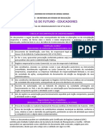 Checklist Documentacao Credenciamento Trilhas Educadores 2023