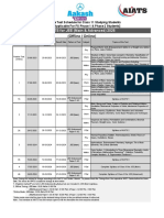 AIATS First Step JEE (Main & Advanced) 2023-25 - Group 1 - For FS Phase 1 & Phase 2