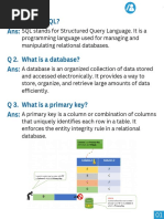 Questions and Answers in SQL