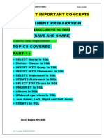 SQL Most Important Concepts-Part 1