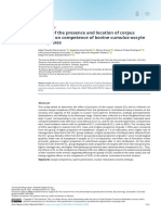 Effect of The Presence and Location of Corpus Luteum