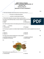 Holiday HW Class VI Science WRKSHT 2