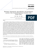 Biological, Depositional, Microspherule, and Geochemical Records of The Frasnian/Famennian Boundary Beds, South China