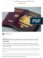 UPDATED - The Key Points of Germany's Draft Law On Dual Citizenship - The Local