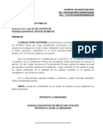 Solicitud de Carpeta de Investigación