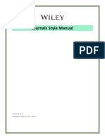 Wiley Journal Style Manual - V5.4