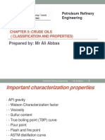 Chapter 5 Crude Oils (Classification and Properties) PP