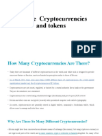 Different Types of Notable Cryptocurrancies and Tokens