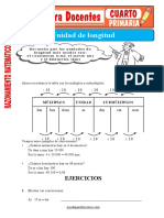 Las Unidades de Longitud para Cuarto de Primaria