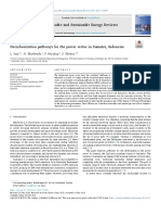 Decarbonization Pathways For The Power Sector in Sumatra, Indonesia