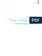 Tema 1 Introducción A La Criminología Forense