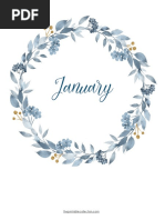 The Printable Collection Free Printable January Journal EN