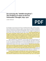 Schmid - Decentering The Middle Kingdom The Problem of China in Korean Nationalist Thought, 1895-1910