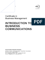 Introduction To Business Communications