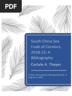 Thayer South China Sea Code of Conduct, 2018-23: Bibliography