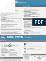 Statistics and Data Analytics Cheat Sheets